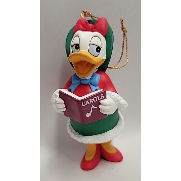 Vtg Disney Grolier Christmas‎ Ornament Daisy Duck Caroler 26231 106 - Picture 1 of 6